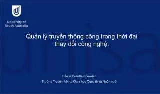 qu n l truy n th ng c ng trong th i i thay i c ng ngh