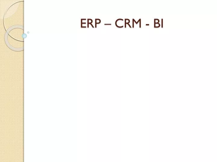 erp crm bi