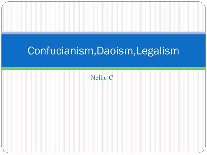 confucianism daoism legalism
