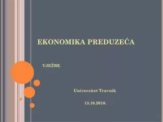 ekonomika preduze a