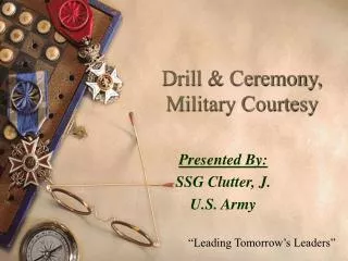 Drill &amp; Ceremony, Military Courtesy