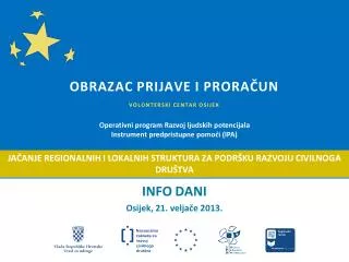 obrazac prijave i prora un