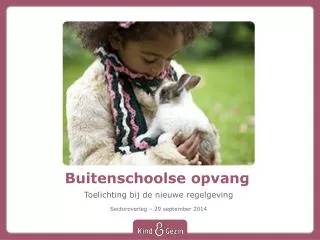 buitenschoolse opvang