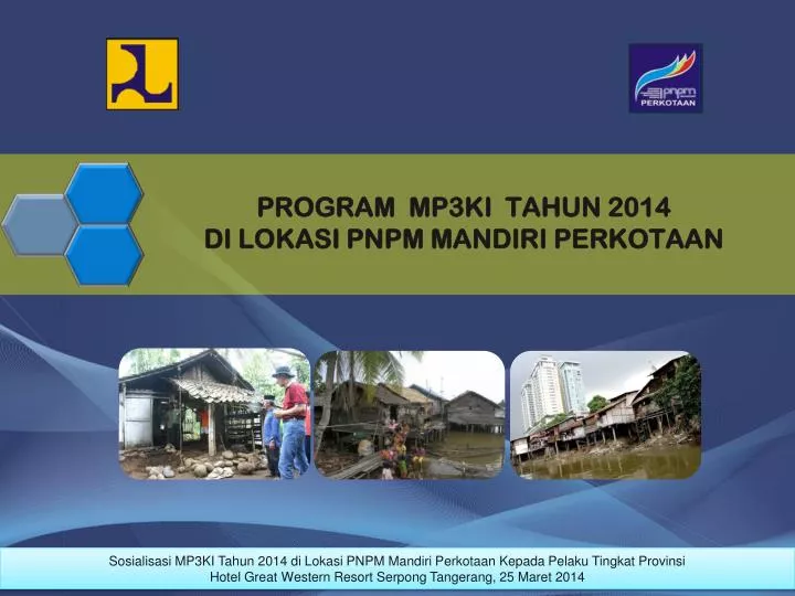 program mp3ki tahun 2014 di lokasi pnpm mandiri perkotaan