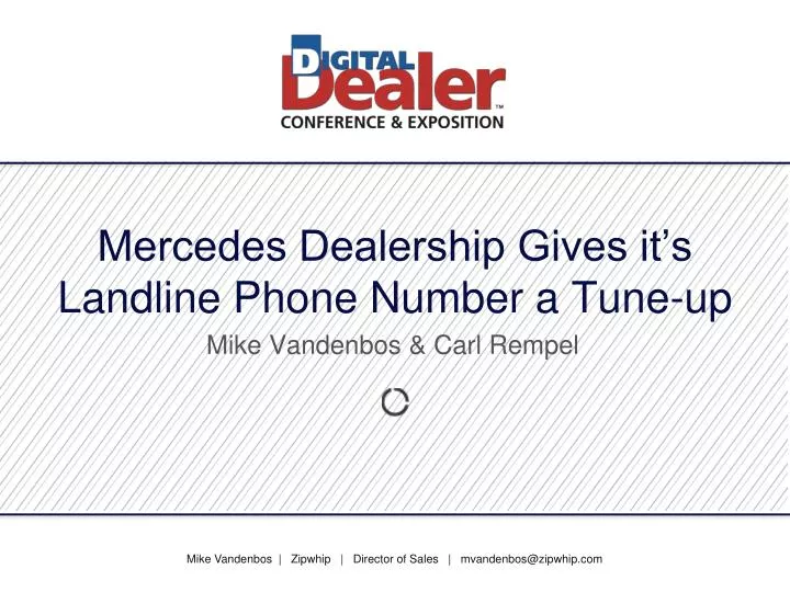 mercedes dealership gives it s landline phone number a tune up