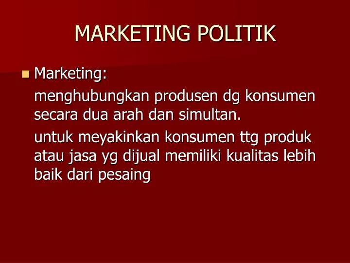 marketing politik