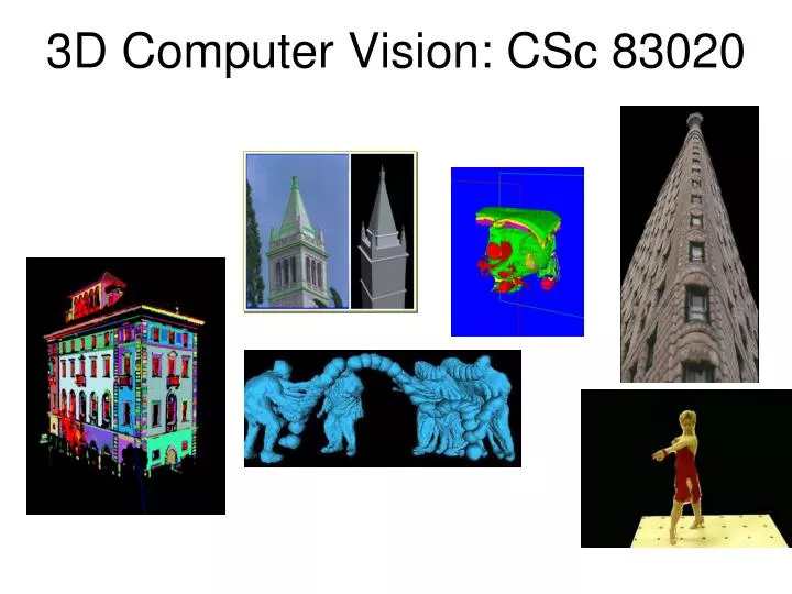 3d computer vision csc 83020