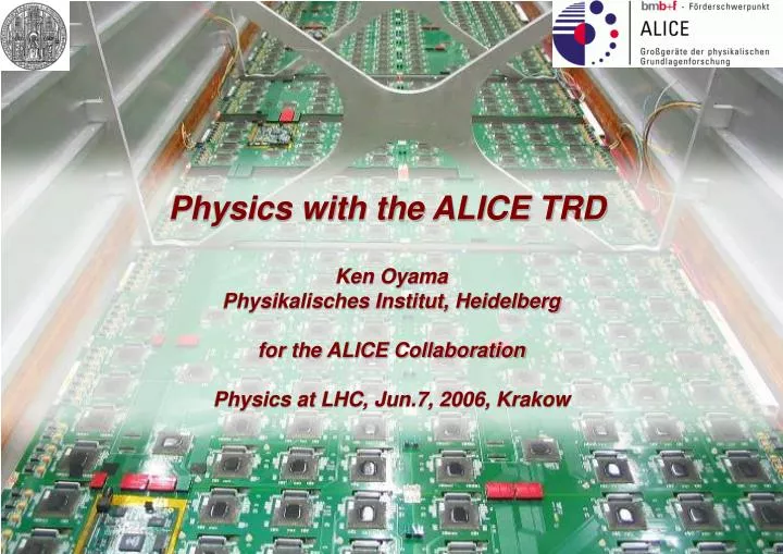 physics with the alice trd