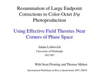 Resummation of Large Endpoint Corrections to Color-Octet J/ ? Photoproduction