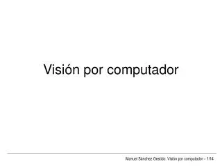 visi n por computador