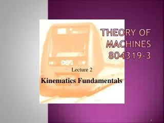 Theory of Machines 804319-3