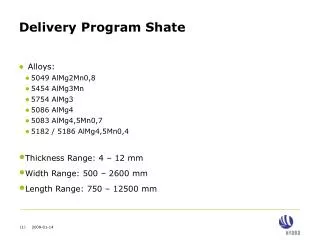 Delivery Program Shate