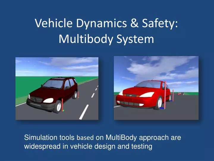 vehicle dynamics safety multibody system