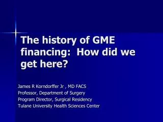 The history of GME financing: How did we get here?