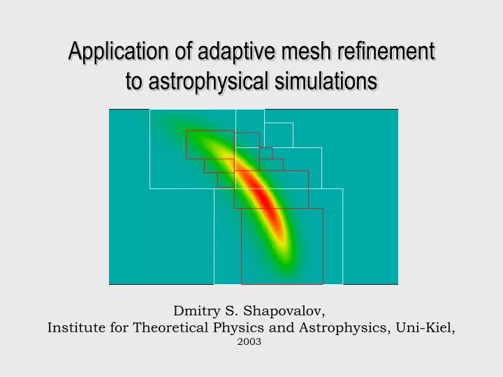 application of adaptive mesh refinement to astrophysical simulations