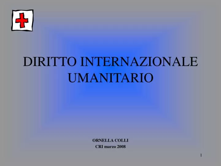 diritto internazionale umanitario
