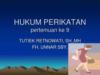 hukum perikatan pertemuan ke 9