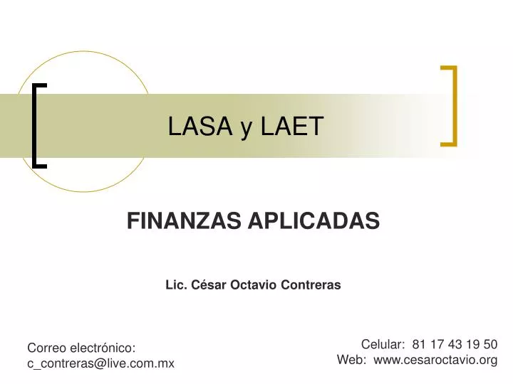 lasa y laet