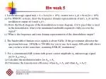 Hw week 5 - slide 1