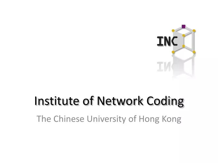 institute of network coding