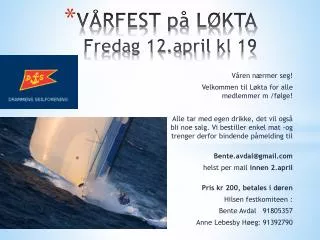 v rfest p l kta fredag 12 april kl 19