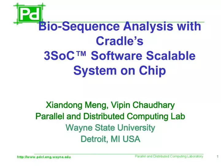bio sequence analysis with cradle s 3soc software scalable system on chip