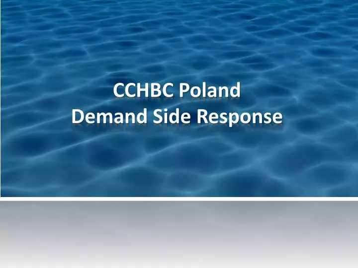 cchbc poland demand side response