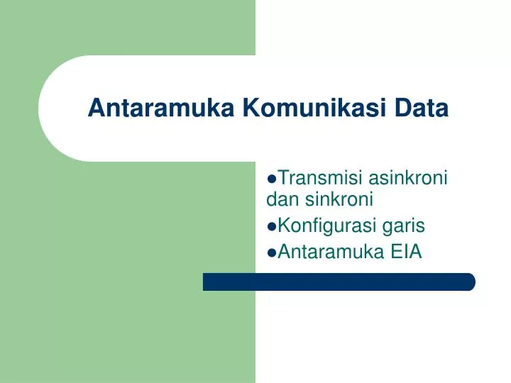 antaramuka komunikasi data