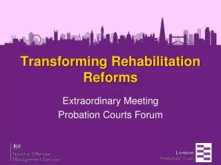 Transforming Rehabilitation Reforms