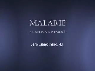 mal rie kr lovna nemoc
