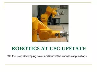Robotics at USC Upstate