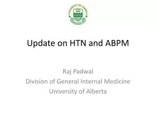 Update on HTN and ABPM
