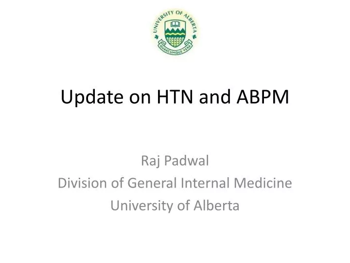update on htn and abpm