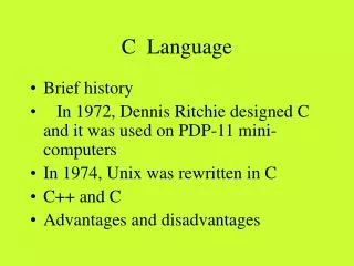 C Language