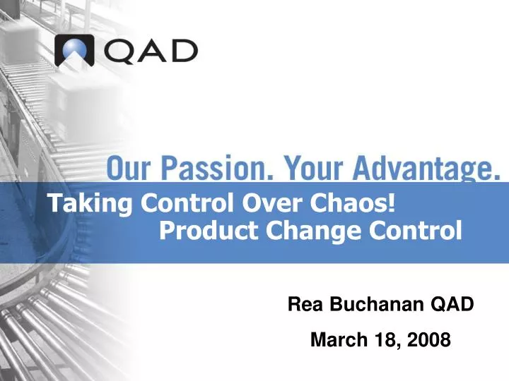 taking control over chaos product change control