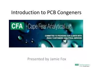 Introduction to PCB Congeners
