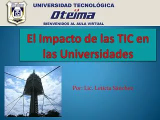 el impacto de las tic en las universidades