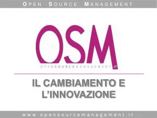 il cambiamento e l innovazione