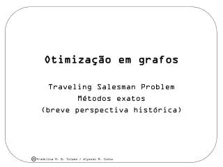 otimiza o em grafos