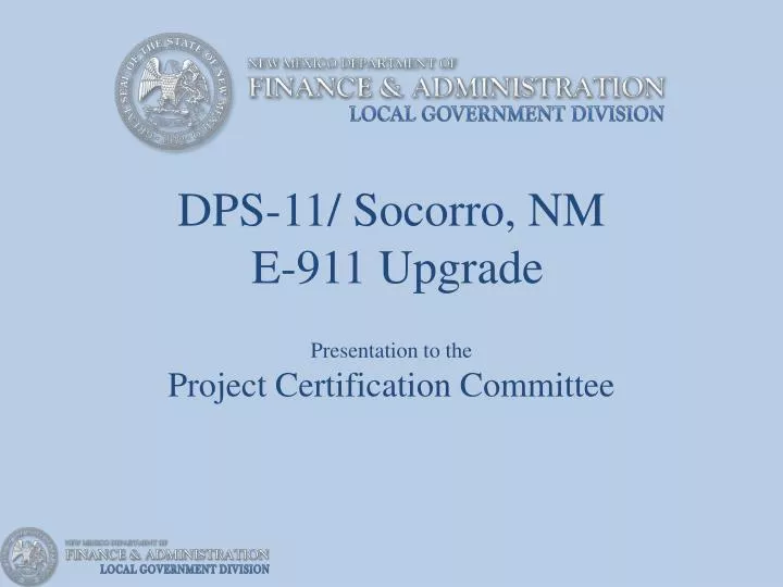 dps 11 socorro nm e 911 upgrade