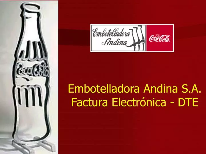 embotelladora andina s a factura electr nica dte