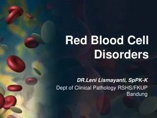 Red Blood Cell Disorders