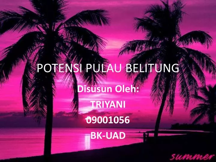 potensi pulau belitung