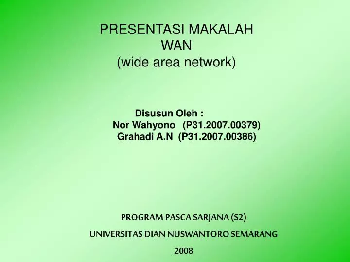 presentasi makalah wan wide area network