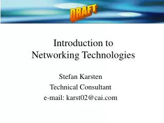 Introduction to Networking Technologies