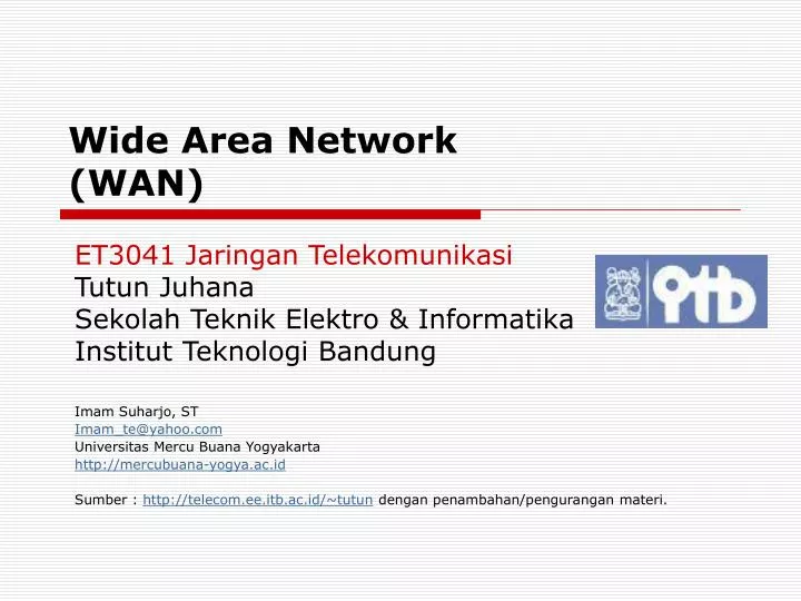 wide area network wan
