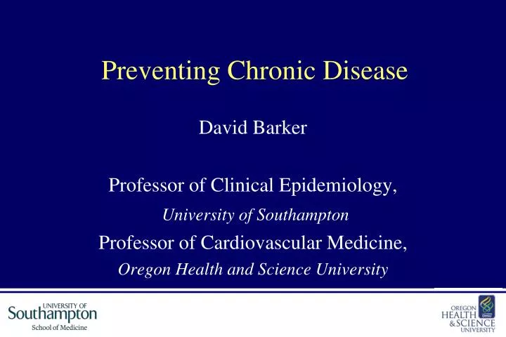 preventing chronic disease