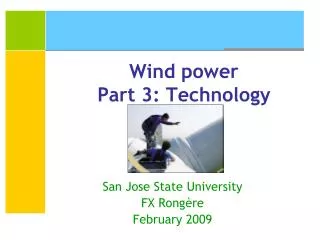 Wind power Part 3: Technology