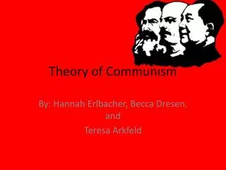 Theory of Communism