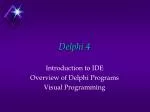 Delphi 4 - slide 1